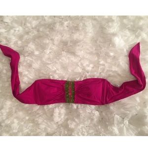 Becca by Rebecca V Bandeau Bikini Top Size Large
